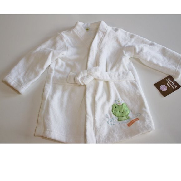 Carter's Vintage Baby Robe Size 0-9 Months Bath Beach Swim Cover Unisex - Picture 1 of 4